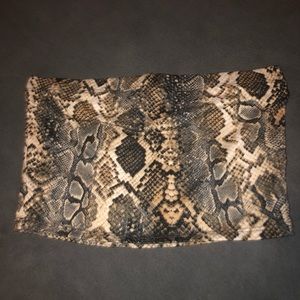 Snake skin top
